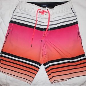 American Eagle Sunset Gradient Swim Trunks